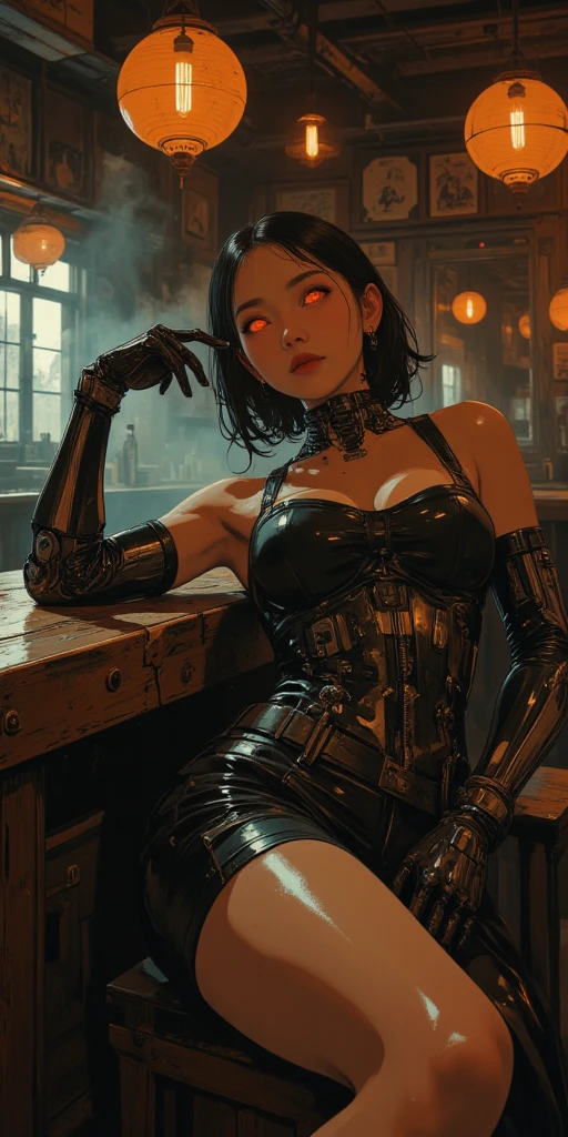 ((Finest quality)),(超A high resolution),(ultra-detailliert),(Meticulous portrayal),((Best Anime)),(Finest works of art),(Ultra-Precision Art),(The art of astounding depiction,Overwhelming depiction:1.5),(intricate and detailed art:1.6), (adult  woman:1.5),(Hanging:1.6),Staring at this:1.4,sneering:1.5,(Armor shaped like a skeleton:1.3), (Black Flame:1.5), NSFW, small breasts, prominent collarbones, skinny arms, flat stomach, visible hip bones, long hair, red hair, white hair, blonde hair, dark hair, ponytail, thick ponytail, heavy ponytail, red and white clothing, Bloodborne inspired, occult aesthetic, occult, detailed and intricate steampunk and detailed gothic, NSFW Fluttering lace frilly petticoats, pleated petticoats 