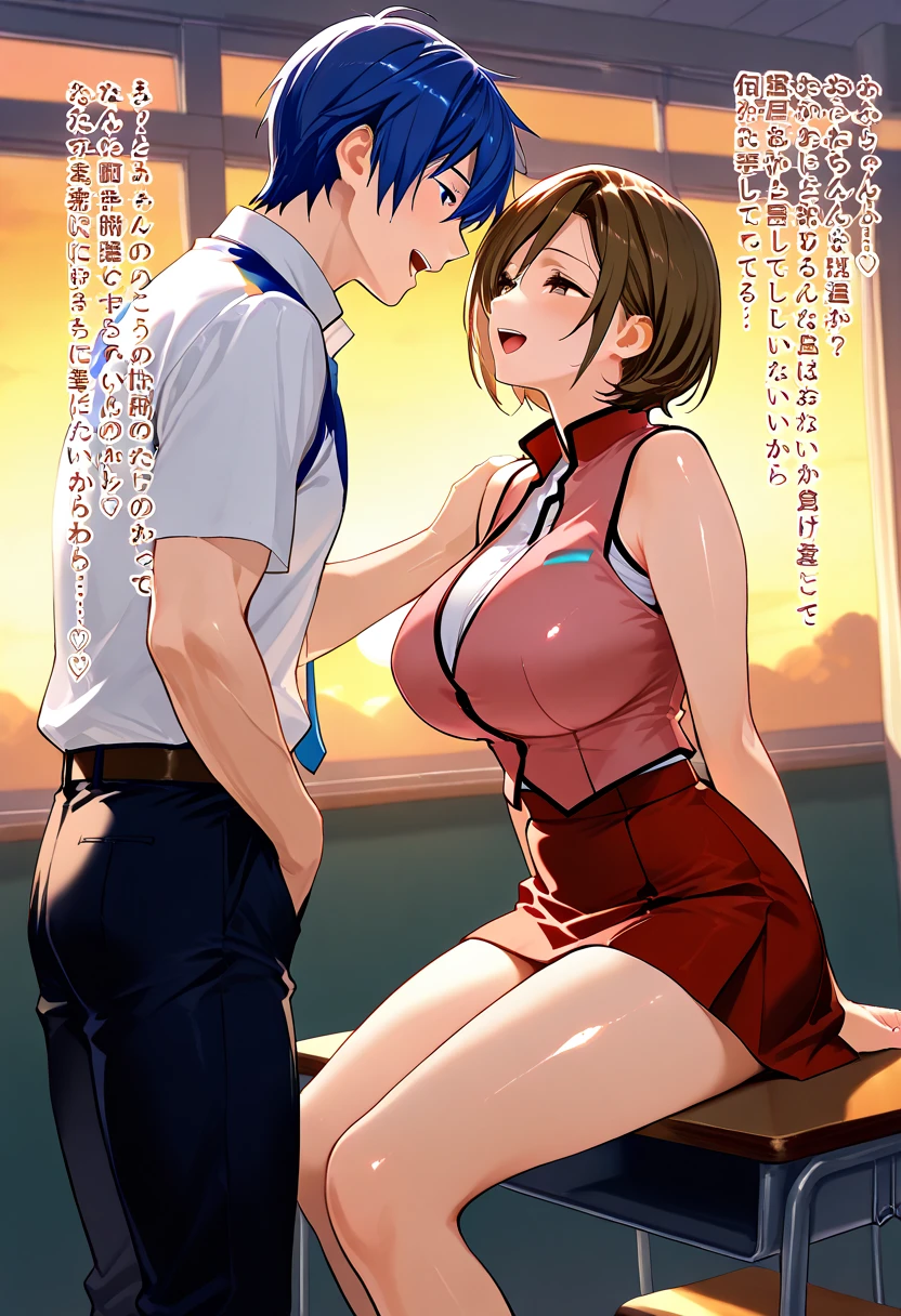 Two men and two women ,、Two girls on board ,, (Boxing Ring、A large number of people、Spotlight), naked、blush、(Open your mouth and scream)、nude,Sweaty body、Wet Hair, Underarm, Big Breasts,Realistic nipples, Realistic butt crack, Very short hair , (High color saturation:1.0), (Very detailed肌), (Highest quality:1.0), (Ultra-high resolution:1.0) ,(Realistic:1.0), (Very detailed:1.0), (8k, RAW Photos:1.1)、((Thick pubic hair))、(Handjob、Handjob)、(A man touches her breasts from behind)、全naked、Squirting、Small breasts、Spread your legs、naked、A man caressing the breasts of two women from behind、(Rope Bondage、shibari)、ponytail、mai shiranui