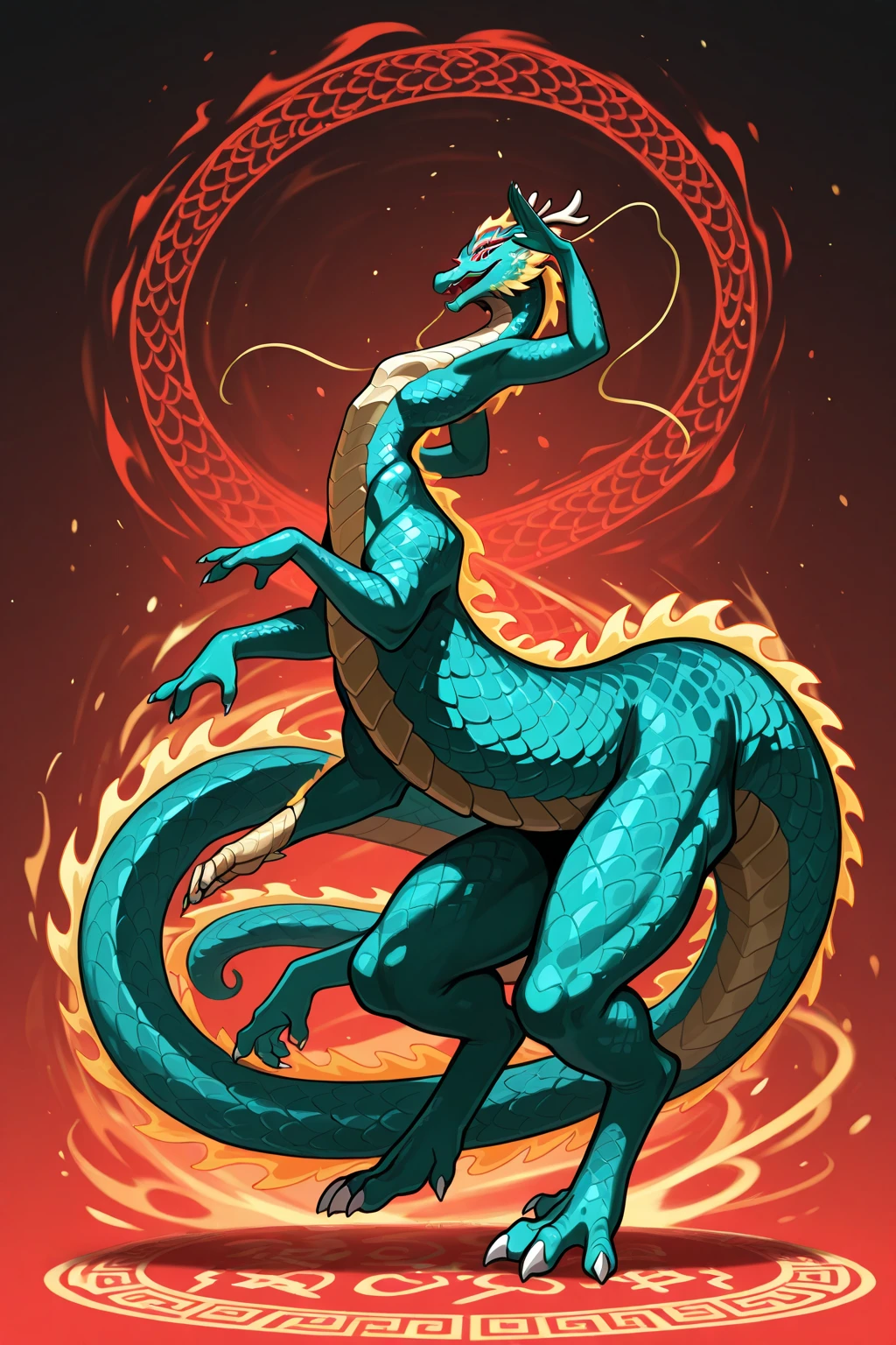 Year of the Dragon cartoon illustration