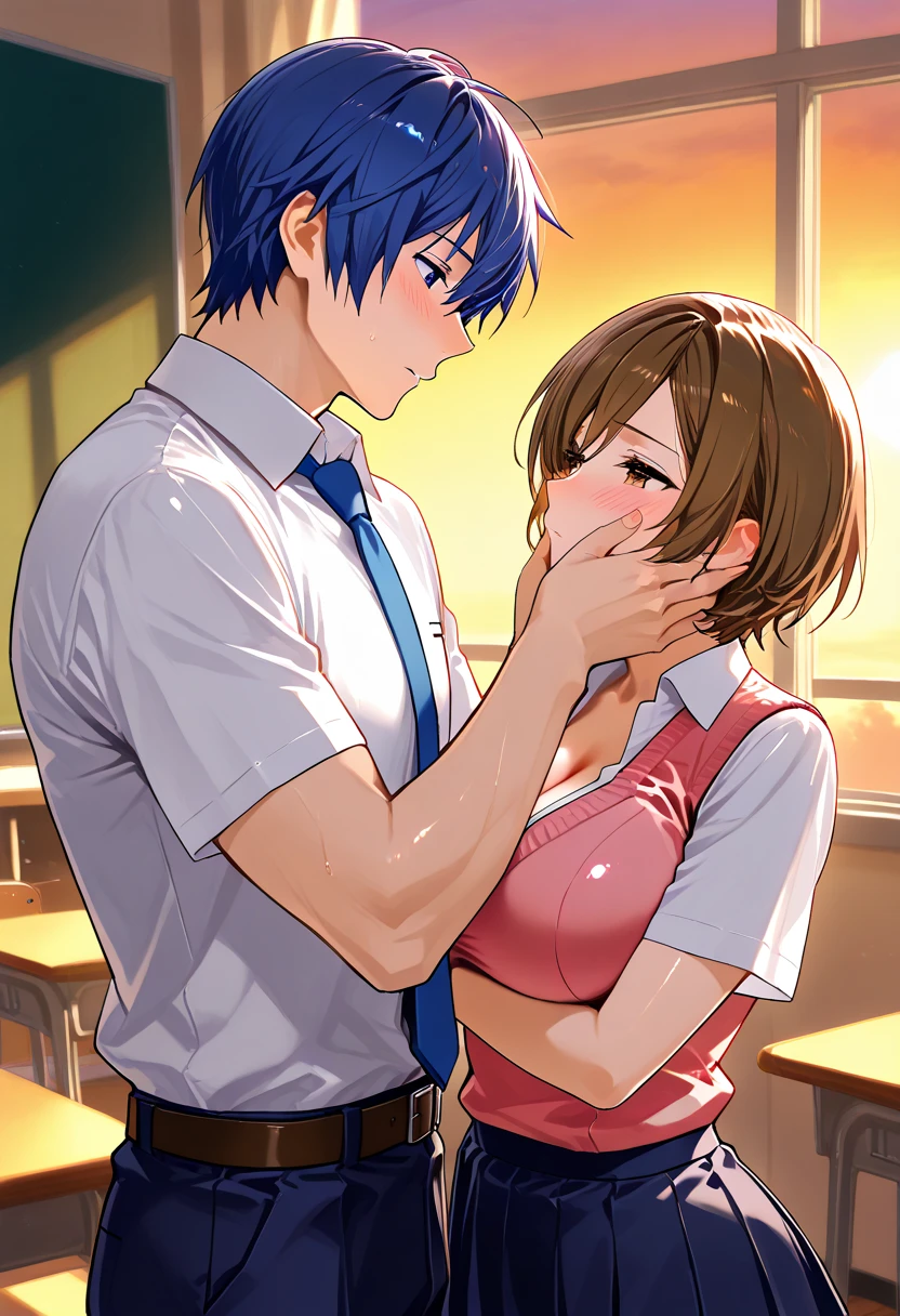 ((Vulgarity:1.67)),Innai Kansen - Sugimura Hiroko Intra-infected - Sugimura Hiroko,Seeding uncle and NTR mature woman sex,[NSFW Support]，Blindfold,shibari,Cleavage，uniform,Remove underwear,((Big Breasts)),((Big Ass)),Ahegao,Excessive sweating,Flushing of the skin、((Sex with an orc and ejaculation:1.3)),((Cum on face and chest:1.3)),((Have sex with a lot of guys:1.3)),((Anal vibrator:1.4)),((Prostitute:1.5)),((Fellatio Service:1.6)),Perfect lighting,Perfect body,Random facial expressions,リザードマンにrapeされる,Dynamic pose,((rape:1.3)),((Cum deep down my throat:1.3)),((Exposed breasts:0.7)),((Anal sex with a lizardman:0.8)),((A man touches my breasts:0.7)),((Serving with breasts:1.3)),Kiss of submission,Woman Drowning in Pleasure,Shoot the aphrodisiac,((Semen in the hair)),Sex service in the kitchen,Standing doggy style,SEX MACHINE,Being touched all over the body,Being attacked by beasts,Multi-person sex,Brainwashed Sex,3 hole sex