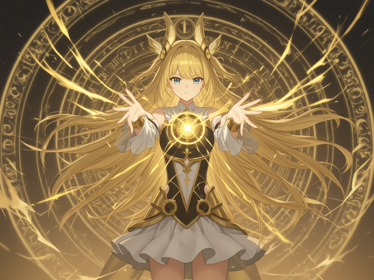 A masterpiece of exceptional quality,Beautiful woman in exquisite clothing, Majestic goddess,(Phoenix,Phoenix),Greek goddess,Fire Goddess,Star,Surrounded by floating rings,(magic energy), Galaxy Elements,heavenly atmosphere, Long blond hair, mystery