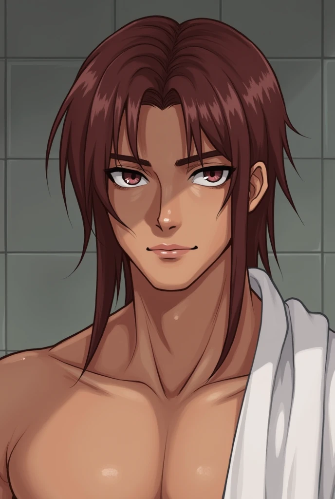 masterpiece, best quality, high quality, 1boy, solo, male focus, looking at viewer, upper body, <lora:mouten:0.70>, mouten, hair_tubes