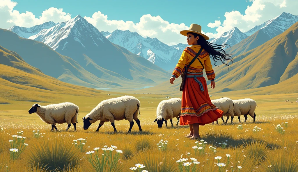 (best quality,4k,8k,highres,masterpiece:1.2),ultra-detailed,(realistic,photorealistic,photo-realistic:1.37),full body portrait of beautiful alien (light green skin, small cute antenna) native tribal woman in muddy primitive farm:1.2,(herding affectionate sheep sized bioluminescent tentacle monsters)(primitive straw broad rim hat, colorful tribal belt, unclad, some tribal tattooing and body paint, confidence, big natural breast), (vivid colors, outdoors, green pastures). (head to toe, show all of her0

