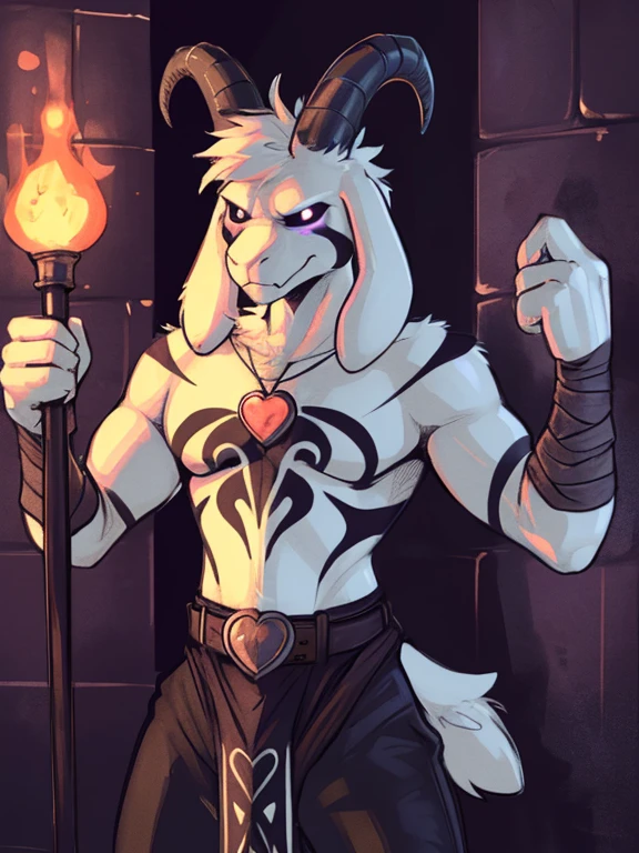 1boy,(( )), (fluffy), god of hyperdeath, ((by morinetsu)), ((asrielxdreemurr character)), black robe, horns, (best quality, ultra-detailed, best illustration, masterpiece, high res,(hyper pecs, hyper cock and balls, sexy look) seductive, professional artwork, famous artwork), realistic paint, black eyes, black fur, detailed realistic painting, male, (detailed white fur), asriel, portrait, detailed hands, shaded, four fingers, insane details, looking forward, fight