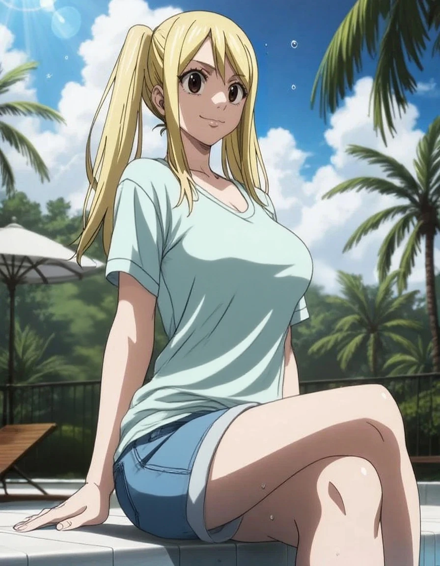 anime girl in a bikini posing in a field with a tree, anime moe artstyle, attractive anime girl, seductive anime girl, anime style 4 k, anime girl, beautiful anime girl, (anime girl), pretty anime girl, digital anime illustration, an anime girl, 4 k manga wallpaper, cute anime girl, high quality anime artstyle
