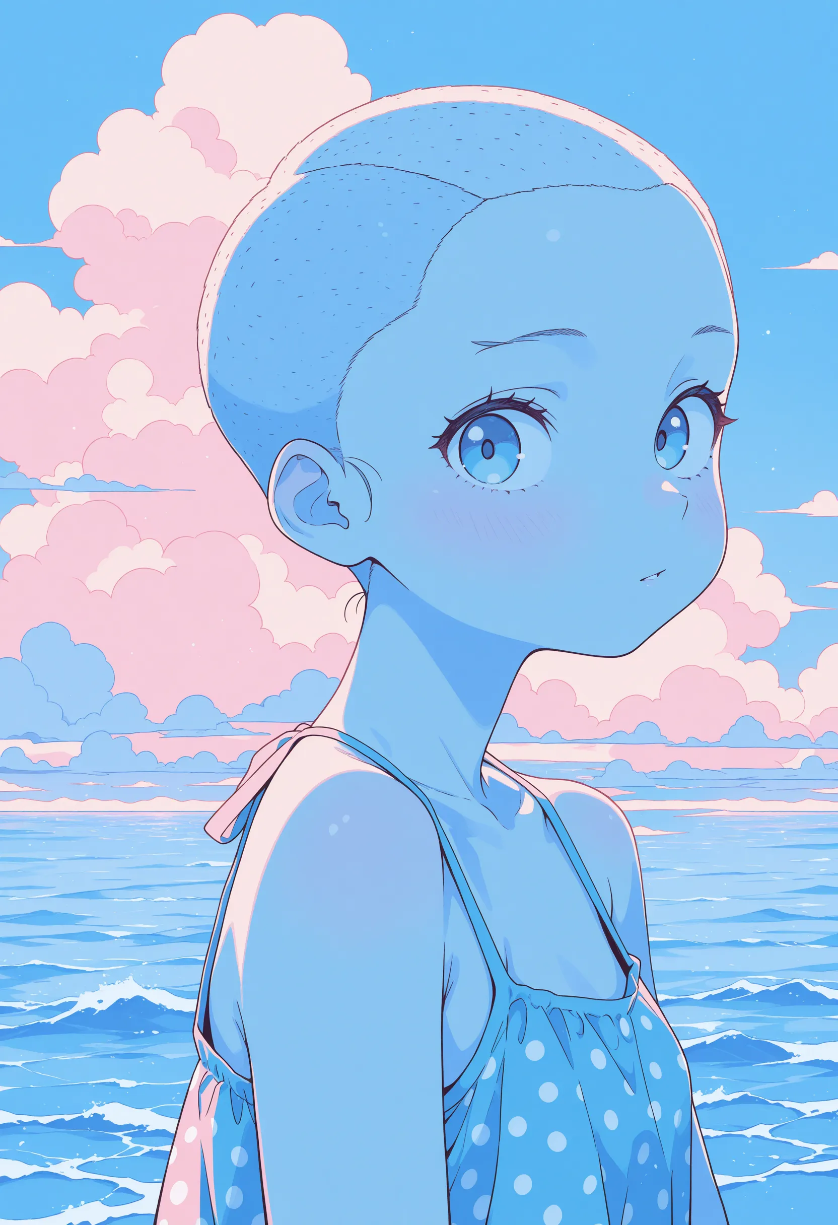 ethereal fantasy concept art of   olderbulma, nude , big , beach sexy, giggling . magnificent, celestial, ethereal, painterly, epic, majestic, magical, fantasy art, cover art, dreamy