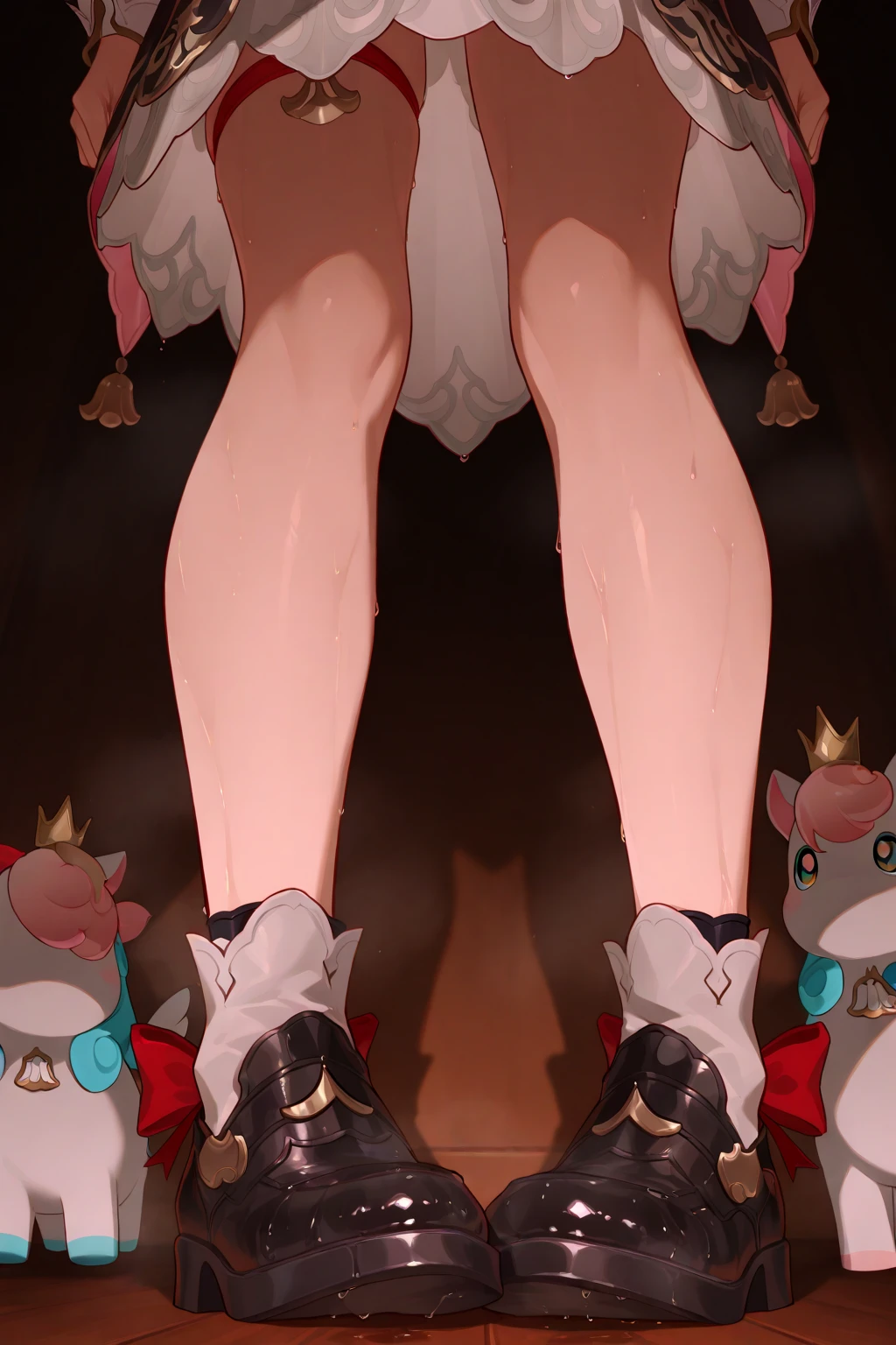 (NSFW, lewd:1.4), (masterpiece:1.4), (best quality:1.4), (ultra-detailed:1.2), (an extremely delicate and beautiful:1.2), (perfect eyes:1.4), (perfect face:1.4), curvy, (ass focus, looking back, stick out ass, full body , toe, standing, spread legs wide:1.8), (cum on back:1.6), (cum on body:1.6), (projectile cum:1.2), (excessive cum:1.5), (pussy cum:1.2), (cum in anus:1.4), (facial:1.6), (ecstasy:1.6), (slut:1.4), (vulgarity:1.4), (fucked silly:1.5), (trembling:1.4), wince, (public indecency:1.4), erection penis, (futanari girl:1.3), (small penis:1.4), (no testicles:1.4),