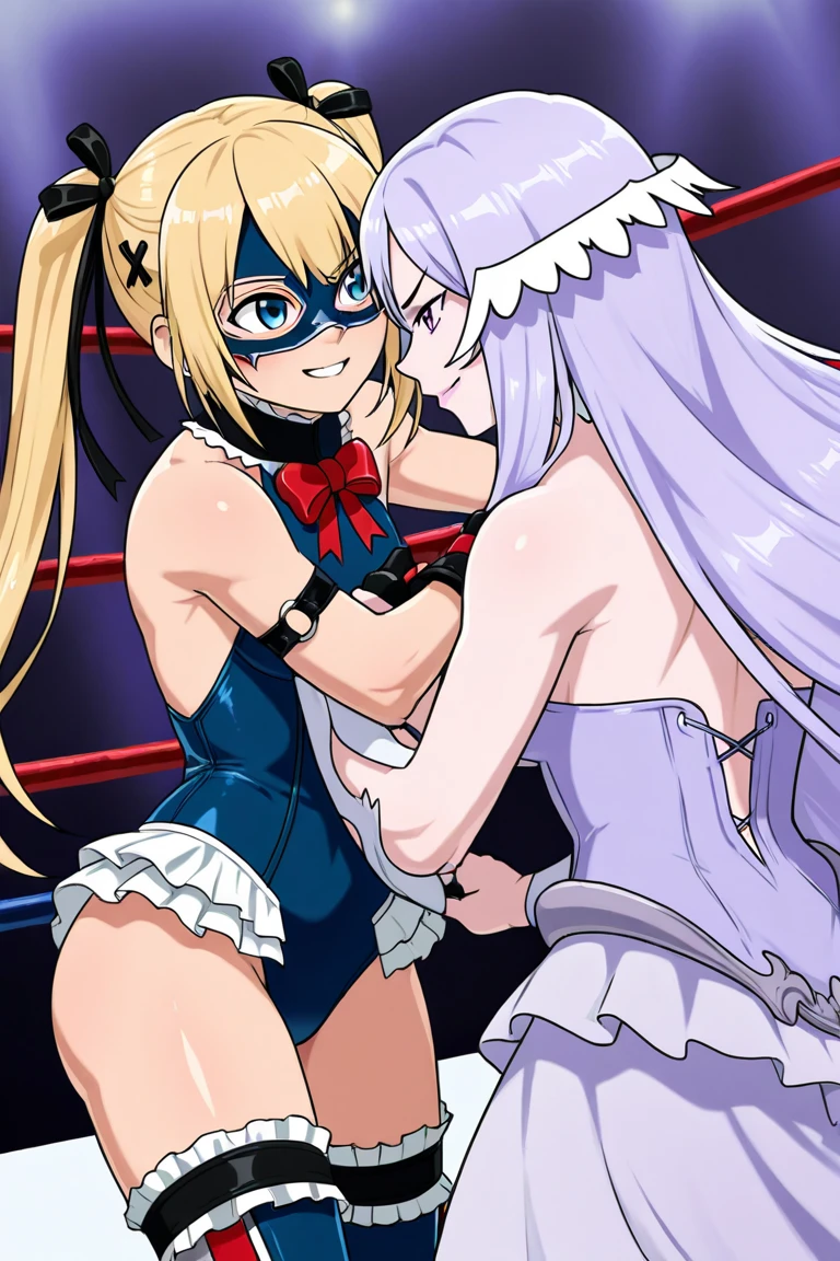 1girl, mount lady, boku no hero academia \\\\\ masterpiece, best quality, very aesthetic, absurdres, newest \\\\\\ sportive body,  \\\\\\  by dodok, nyantcha, cutesexyrobutts, by khyle ///// blonde, purple eyes,  (school uniform:1.2), skirt, , 24 years old, white background,big breasts,sit