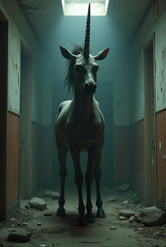 Skeleton Horse、mane、Breathtaking and eerie atmosphere、The background is a night forest