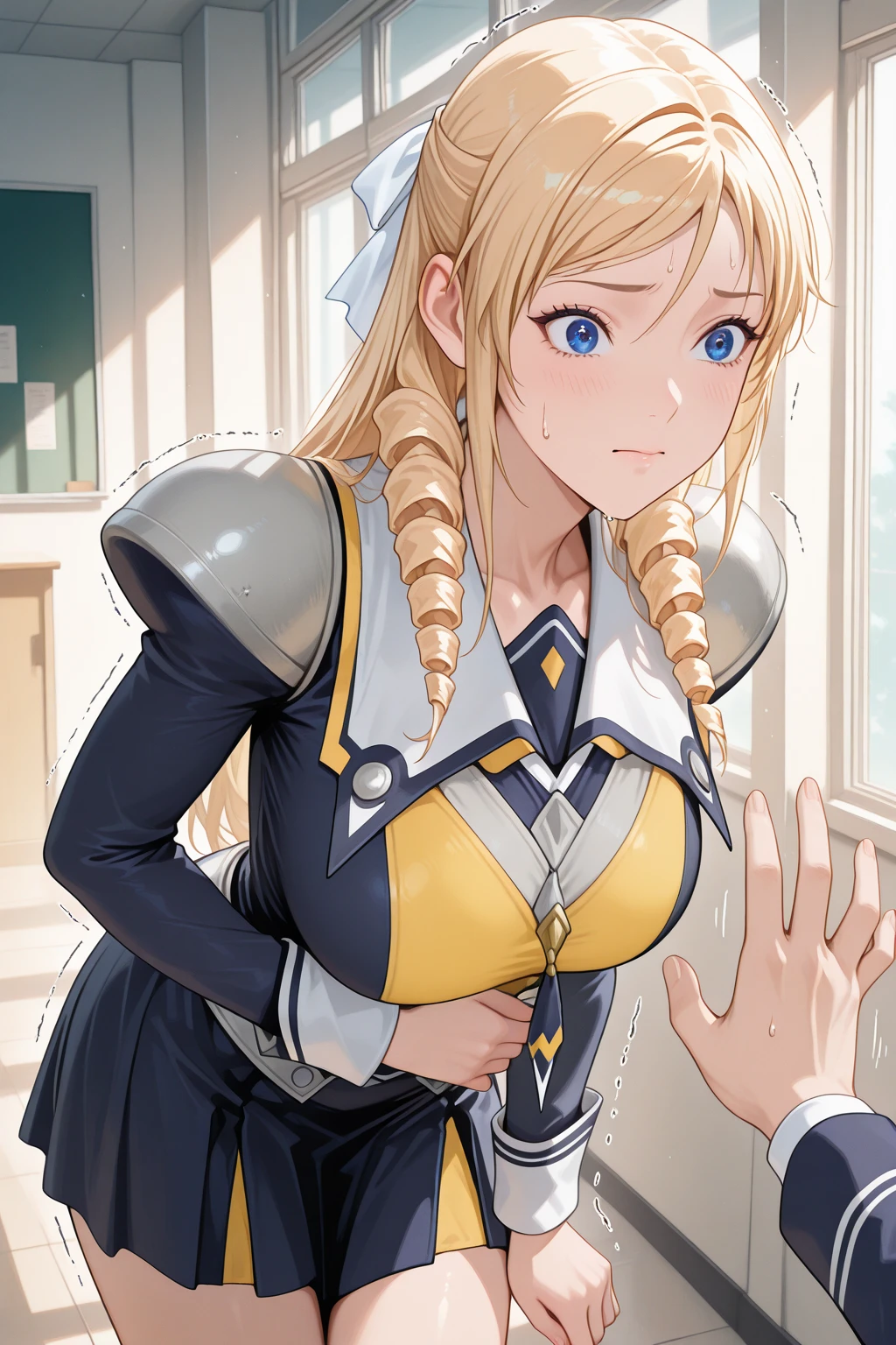 (masterpiece, best quality),1girl,twintails, pov, fellatio, blonde hair, , 1boy,penis,nipples, excessive cum, trembling, open mouth,(upperboob:0.5),
from side, 28 years old, lactation, (tears:0.5), grabbing head,closed eyes,