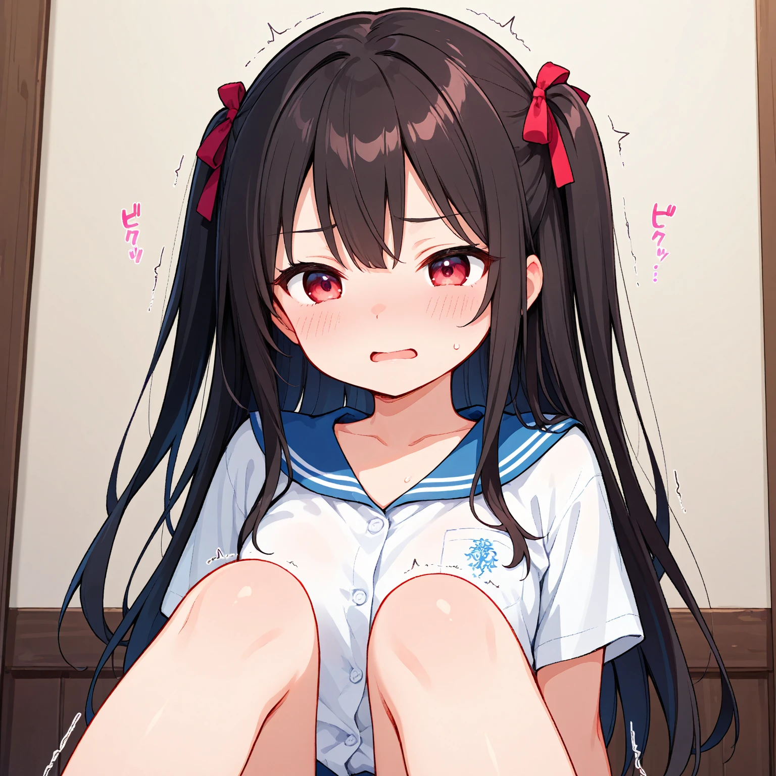 Young girl、younger sister、Brat、Twin tails、One Woman、Low Angle、Proud face、ロリpanties、good、panties丸見え、Lie down with your legs spread、Beautiful woman、Acme Face、Best image quality、High resolution、masterpiece、super high quality、Thick pubic hair、Screaming orgasm face、panties、Big Ass、Blushing、4K quality、Blushing、Sweaty all over、Heavy breathing、Cowboy Shot、Cowboy Shot、{Highest quality}, {so beautiful}, {Very detailed}, {Best illustrations}, Usage notes,