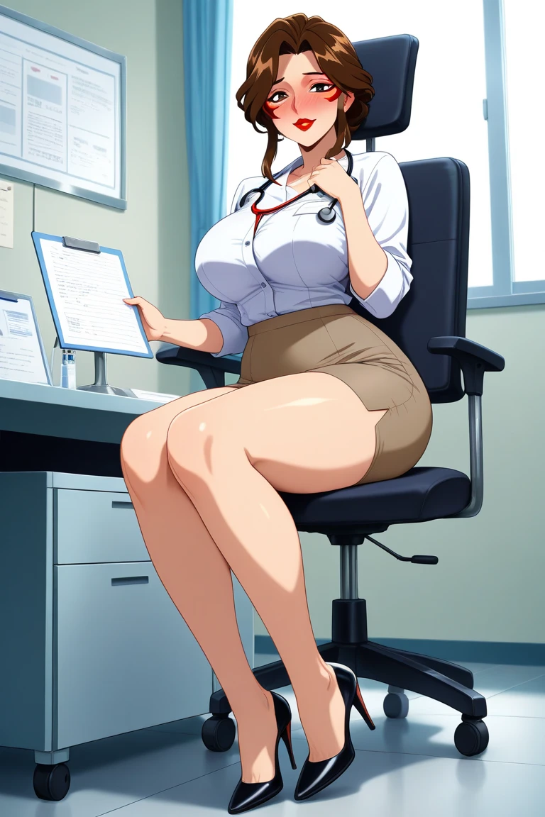 Big Ass、Sweaty ass、One Woman、Many people々、Beauty、Female doctor、hospital、Many patients、doctor、consultation、女性doctor、White、Age 25、Short tight skirt、Looking down at the viewer,Sit on a chair、 long hair, Highest quality, Focus on the thighs,,Black panties、Black bra、Plump thighs、Narrow waist、Big Ass、Big 、 Black Hair,My thighs are steaming between my legs 、Black Pantyhose、panties under pantyhose、Angle from directly below、Entice guests、Spread your legs、Acme convulsions、Obscene sound effects、Naughty sound effects、Touching the patient's penis、Sweaty pantyhose