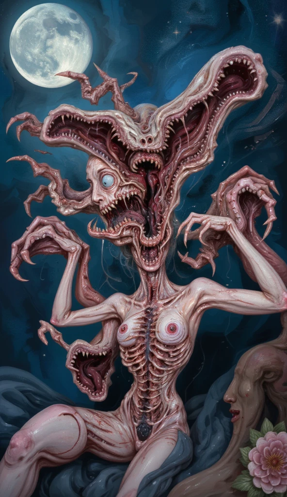 weirdcore digital alien parasite inside people, surrealism weirdcore by esao andrews, jenny saville, vivid colors ultradetailed,
