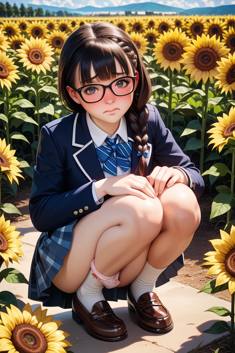 ((masterpiece, Highest quality, Best image quality, High resolution, Realistic, RAW Photos, 8k)), 8k, RAW photo, best quality, masterpiece, realistic, photo-realistic, clear, professional lighting, beautiful face, best quality,ultra high res
BREAK
(full body 1.5),
BREAK
, coquettish , plump breasts,
, big breasts
, - Medium-length blonde hair, slightly messy, with bangs.
- Light skin tone.
- Slim build.
- Wearing glasses with thin frames.
- Olive green jacket with a fur-trimmed hood, slightly open.
- White t-shirt underneath the jacket.
- Short maroon shorts.
- Black thigh-high boots.
- Standing pose with the right hand slightly raised and the left arm relaxed by the side.
- Casual and stylish appearance.