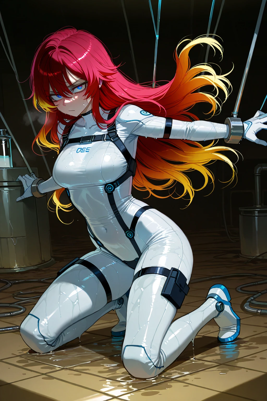 name,
(highest quality, masterpiece, Raw photo),
A girl whose whole body is mechanical,
alone,
looking at the viewer,
smile,
master piece,
full body shot,
Whole body aesthetics,
ball jointed doll,
Everything except the face is a machine,
White frame except for face,
Golden Collar,
Pale red top,
Pale red arm covers,
Pale red bottoms,
Pale red leg covers,
