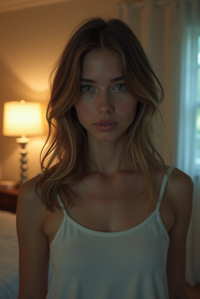 Avec la beauté d&#39;une jeune femme très mince, Une adolescente nue regarde tristement l&#39;objectif de la caméra, comme si elle était anorexique.. .très excité. la fille&#39;Son corps ressemble à celui d&#39;un adolescent. Chaussettes en dentelle. Dans la chambre. écarte largement les jambes.nu알몸.corps nu.nu.Voir la conspiration.Ouvre grand les yeux.Ouvre grand tes fesses.