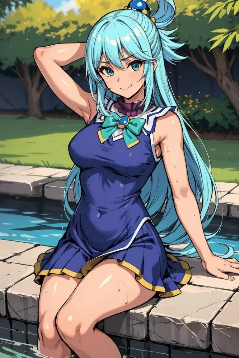 (1 girl), (((Velzard de tensei shitara slime datta ken))), She has fair skin, eyes the color of blue diamonds and long, shiny hair, Pearl White, reaching down to her waist, (((She wears a blue pendant in the shape of a star and a golden headband))), (wears a very short black bikini), large breasts, thin arms, (muscular belly), (((muscular legs))),(standing), thin waist, bare feet and very detailed, beautiful feet and well-shaped toes, (((beach night scene with starry sky and blood moon in the sky))), (hair tied in double ponytails), empty eyes, eyes empty, empty eyes, eye reflection, glowing eyes, bad mood, anime, anime style, ray tracing, cinematic lighting, panorama, Sony FE, UHD, masterpiece, anatomically correct, super detail, high quality, best quality, high resolution, 16k