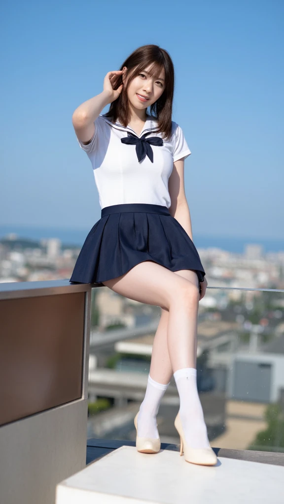 8K、top-quality、masterpiece:1.2、Real 1.5、Realistic 1.5、Photorealsitic:1.3、25-years old、girl with:1.5、large full breasts、cute little、