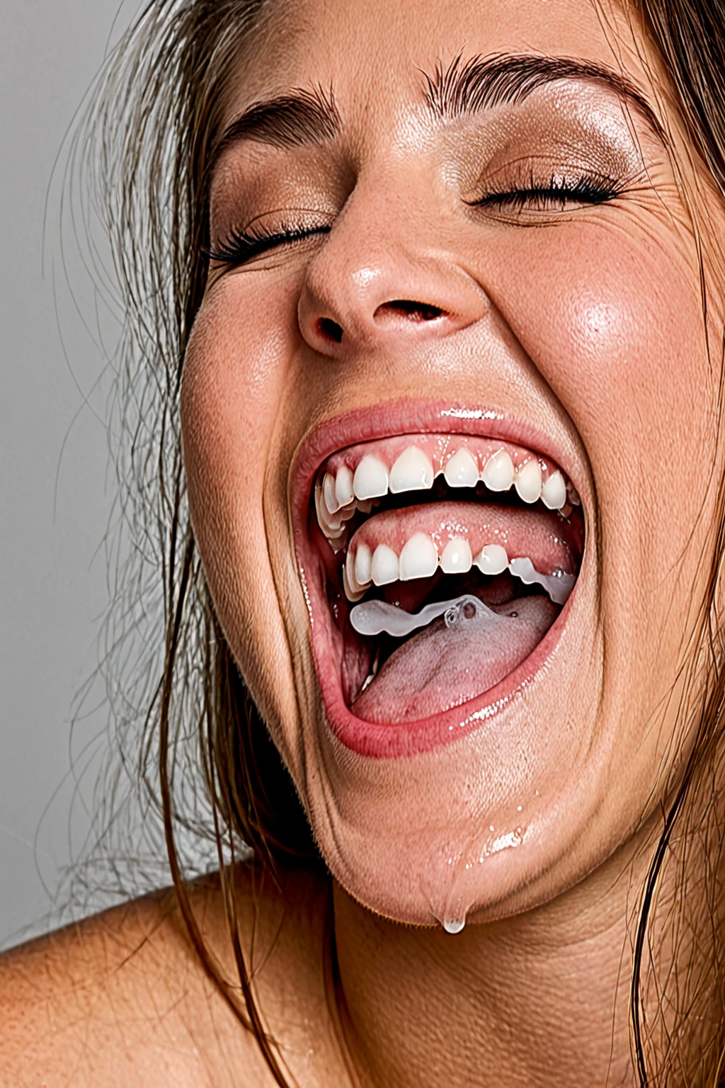 White Glue leaking from Mouth