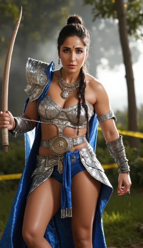 (best quality,Realistic),Xena,identical and perfect face,Olhos azuis claros,corpo perfeito,vivid colors,Detailed features,studio lighting, expression serious