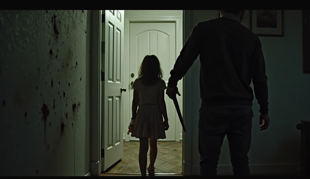 Jason Voorhees babysitting a child