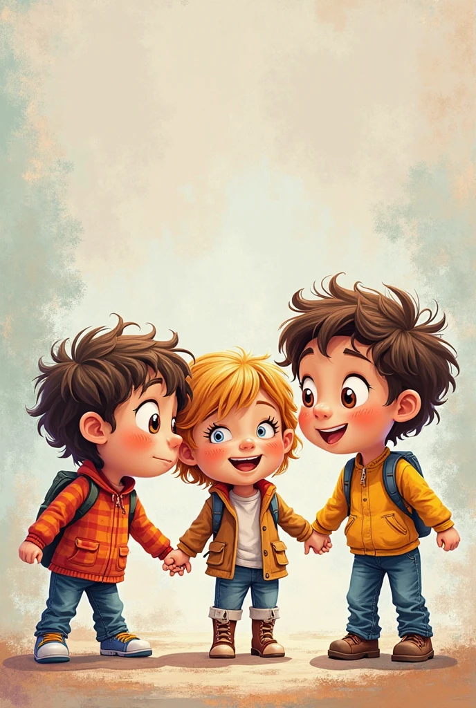 two 3 boy one is poor, second fat boy and third  rich boy friendship pic
