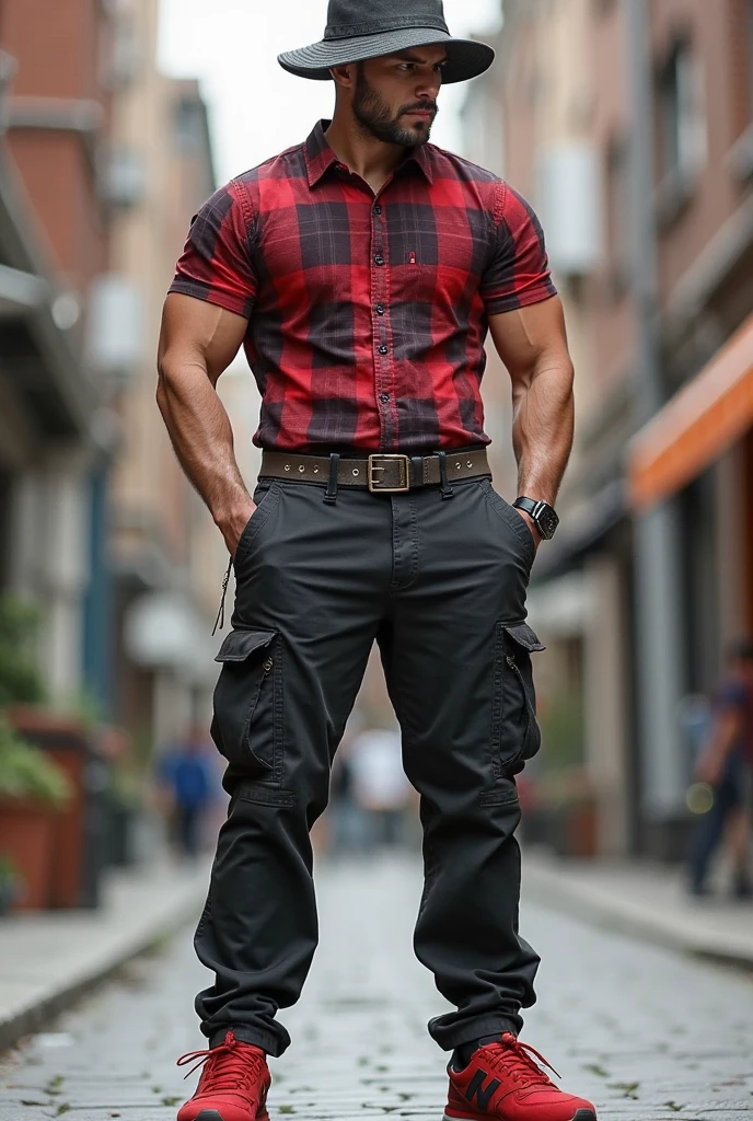 Realistic, Masterpiece, Best quality, Cinematic lighting, naturalshadow, Highest detail, Professional photography, Detailed background, Depth of field, insanely details, Intricate, Aesthetic, Detailed face, Subsurface scattering, photo-realistic hair, Realistic eyes, Muscular, Masculine, Big Pectoral Muscles, (Shiny skin:1), (Sweat:0.5), pecs, Abs, Photo of a handsome man, Firefighter Costume, Suspenders, Pants, Holding an axe, Beard, helmet