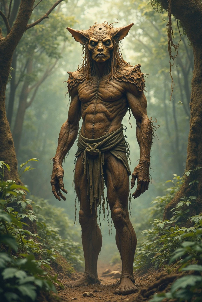 Create a thin and hairy man 