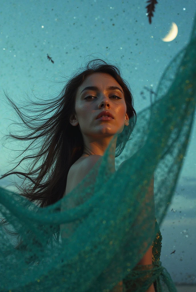 a gorgeous young european woman, 23 years old, high detailed face with beautiful eyes, lips and skin, in motion, motion blur effect, photorealistic, cinematic lighting, dramatic colors, fantasy atmosphere, intricate details, 8k, best quality, high resolution, masterpiece