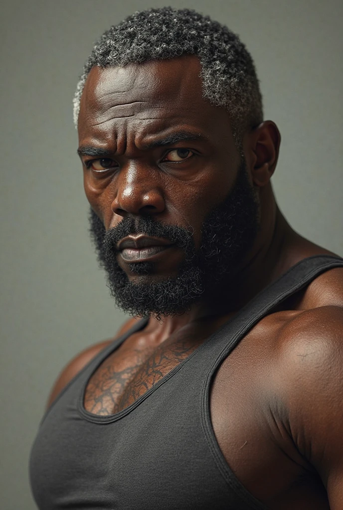 (Professional 3D rendering:1.3) de (Realistic:1.3) foto de arte mais bonita do mundo,soft features, brilliant male heroes, ((Epic hero rough fantasy muscular black man wet hero angry look short hair sawn beard and fierce expression in dynamic pose, fantastic location, majestoso ambiente desordenado)), corpo inteiro 8k unidade render, action shot, poros da pele, very dark lighting, sombreamento pesado, circunstanciado, rosto detalhado, (Vibrando, Fotografia realista, Realistic, Dramatic, Escuro, foco nítido, 8k), (Roupas de couro velhas danificadas pelo mau tempo:1.4), ((((Use peles)))), (intrincado:1.4), decadente, (altamente detalhado:1.4), Pintura digital, rendering by octane, art stations, conceito-arte, liso, foco nítido, illustration, germe da arte, (Loish:0.23), Wlop Ilya Kuvshinov, e greg rutkowski e alphonse mucha gracias, (global ilumination, studiolight, light volumetric), chuva forte, floating particles, patife, fantasia, Nosso, Corpo inteiroesbiano, ((Fundo escuro e antigo da cidade:1.3)),CGSesociedade,art stations