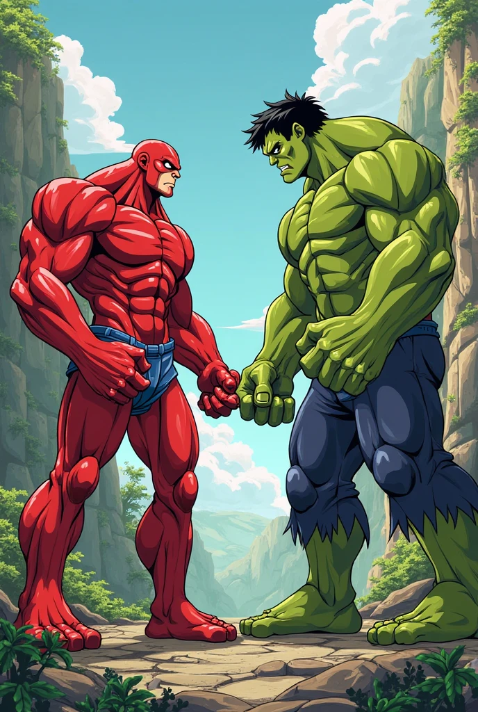 THE INCRIBLE HULK VS THE FLASH