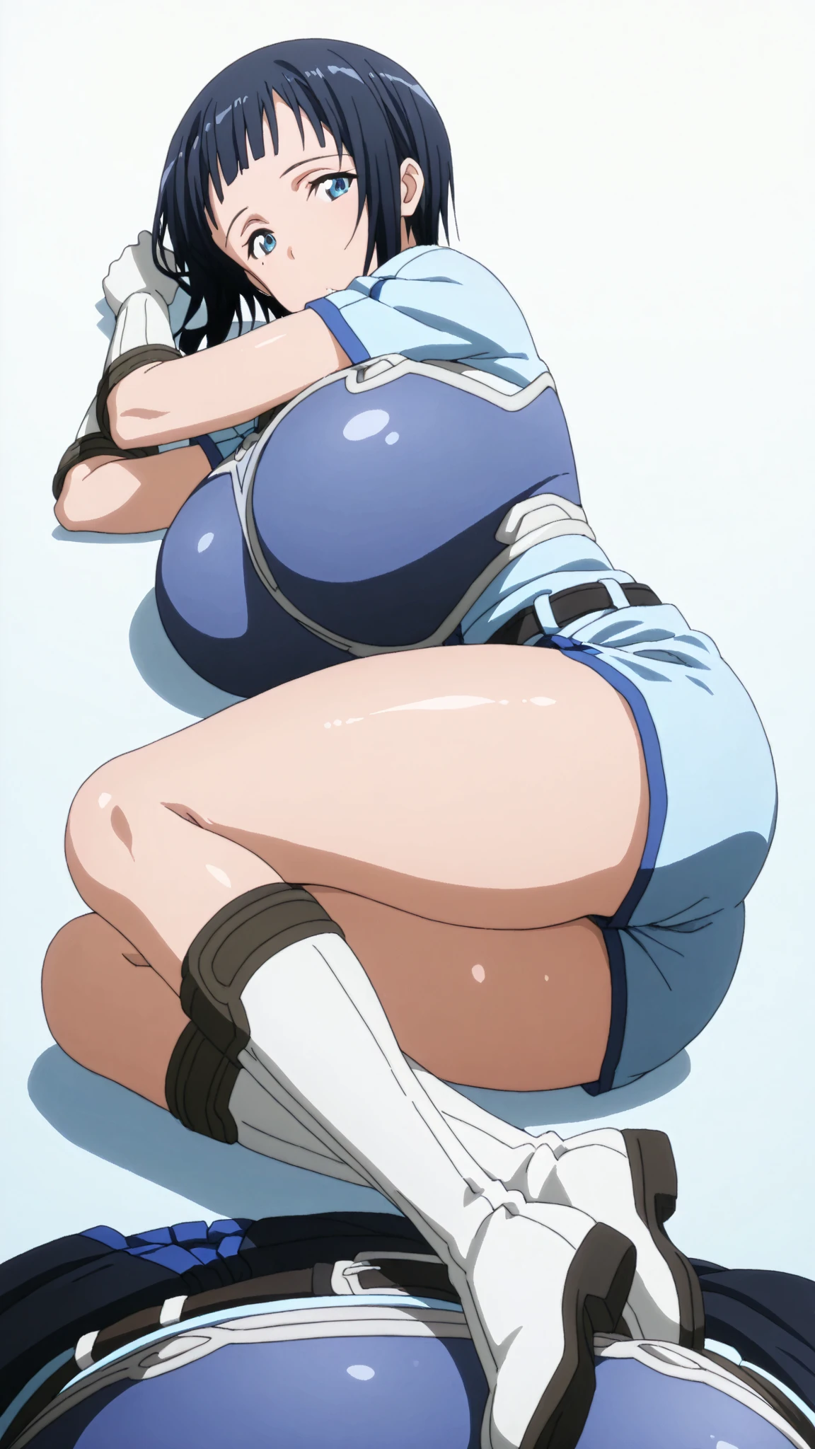 score_9, score_8_up, score_7_up, score_6_up, source_anime, BREAK by ikuchan kaoru, iku, clean color, flat color, 1girl, wattson, apex legends, handsome male, sitting, looking at viewer, horny, bored, pouty expression, spreading legs, sex invitation, inviting for pussy, inviting to sex, annie leonhart, indoor, medieval interior, medieval, blue eyes, 1boy, orgasm, female orgasm, huge penis, riding penis, vaginal, dark skinned male 