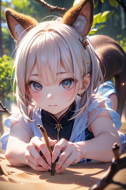 ((Best quality, 8K, Masterpiece: 1.3, 1girl, Beautiful girl)), cute, Dynamism, Detailed face, Detailed skin, detailed clothes, Detailed eyes, Detailed lips, Detailed tongue, Detailed fingers, Detailed mouth, Photorealistic, Raw photo, highres, Natural lighting, dynamic pose, perfect anatomy, toned legs, double eyelids, tear bags, round eyes, moist lips, sweaty, blonde hair, rainbow hair, horns, blush, ecstatic face, steam:1.2, fog:1.2, (tropical ocean, japanese clothes), wet clothes, sheer wet, in the bath, looking at viewer