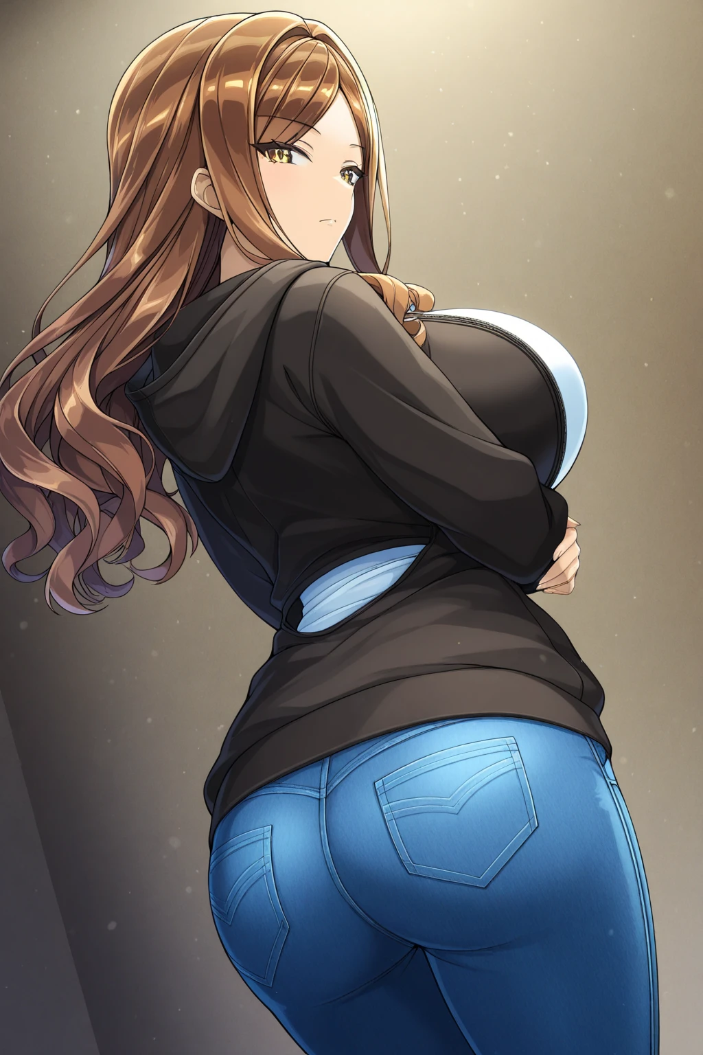 1girl, standing, blonde hair, huge breasts, nipples, navel, jeans, black mouth mask, knit sweater, selfie, iphone, clothes lift, lifted by self, room, cowboy shot, from front shot, best quality, 8k, perfect anatomy, nsfw