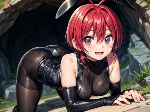 ,huge ,Gothic Lolita,Garter Straps,Laughing with your mouth open,tooth,vampire,Halloween,Orange Hair,hair ornaments,Heterochromia iridis,Best image quality,Highest quality