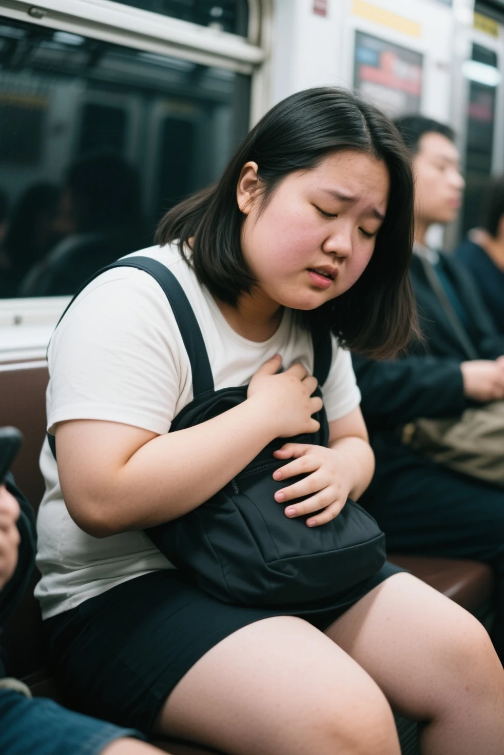 ((8K)), highest quality, 超High resolution, (Surreal)、(High resolution), 1 girl, idol, Japanese, ((idol costume)), Overweight, Extremely fat, ((Chubby)), (Cry:1.5),  (Bawl:1.5)