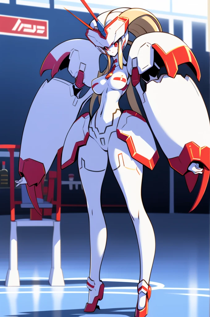 streliza, standing, full body, medium breast,smile,