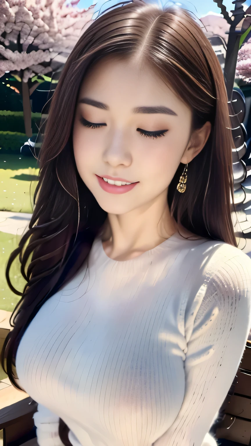 ((Highest quality, 8k, masterpiece :1.3)),Idol,outside,Tokyo Disneyland,Cinderella Castle,squirt,(Full Body Shot),smile,Perky drooping breasts,Beautiful pose,Looking into the camera,Red lipstick:1.2, double eyelid,Jacket,Navy blue long skirt,(White blouse),(masterpiece: 1.3), (Maximum resolution: 1.4), (Ultra-high resolution: 1.2), Cinematic Light, Ultra-high resolution, Detailed eyes and skin, 8k resolution, Perfect Style, Beautiful expression,Highly detailed face,Glossy Lips:1.2,Straight Hairstyles,Look forward,Very tall,blue sky