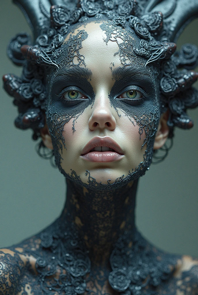 arafed woman in a black dress painting a statue of a woman, hyperrealistic fantasy art, airbrushing, karol bak and peter mohrbacher, model painting, painting come to life, incredible digital art, amazing digital art, tomasz alen kopera and cgsociety, full body painting, tom bagshaw weta studio, airbrush art