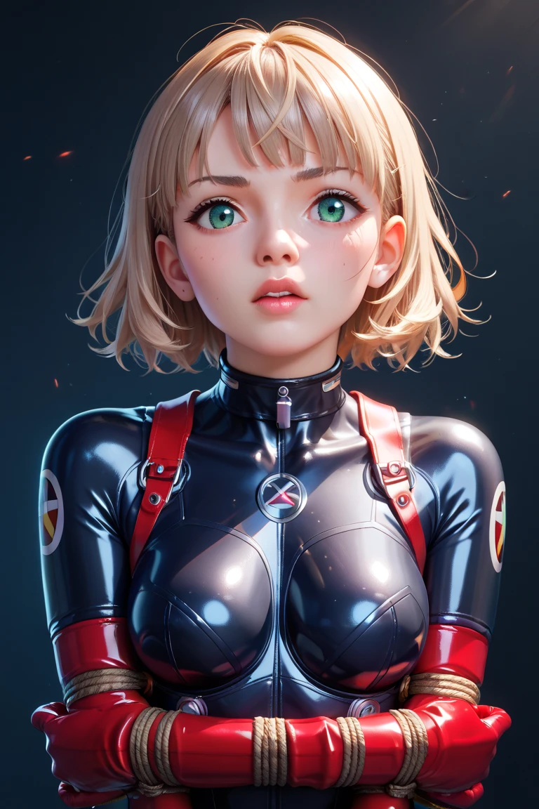 <lora:clover:0.8>, clover, smirk, red bodysuit, portrait,, (gorgeous, beautiful, enchanting:1.3), (trending on CGSociety, trending on pixiv, contest winner:1.3)