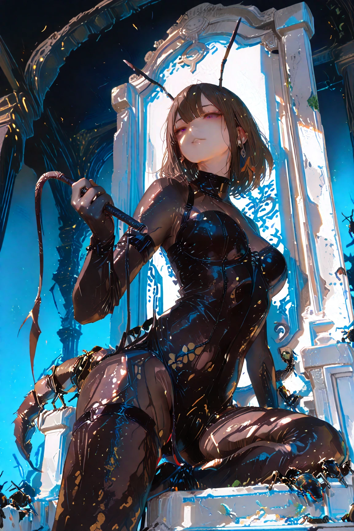 ((Ultra Realistic Illustration:1.3)), Athletic blonde, (short hair), tomboy, Cute, ((smile)), Smoky Eye, mascara, necklace, black transparent lace blouse. (excited:1,1), Looking into the eyes of the viewer, with ardent desire. sexual, romantic. masterpiece, (very detailed:1.2),(detailed face and eyes:1.2), 8k wallpaper, moody lighting. Basic shadows, high contrast, hips.