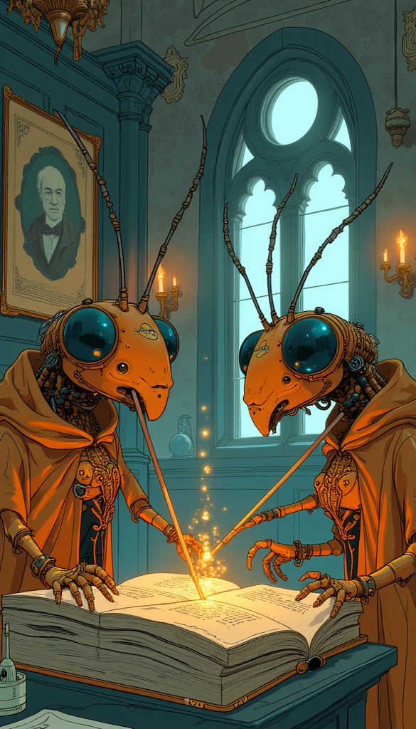 **a male faerie with two  broken wings on his back, sitting on a table in front of some drinks, in the style of rustic renaissance realism, green academia, deconstructive, andrew ferez, use of paper, made of insects, photo-realistic hyperbole