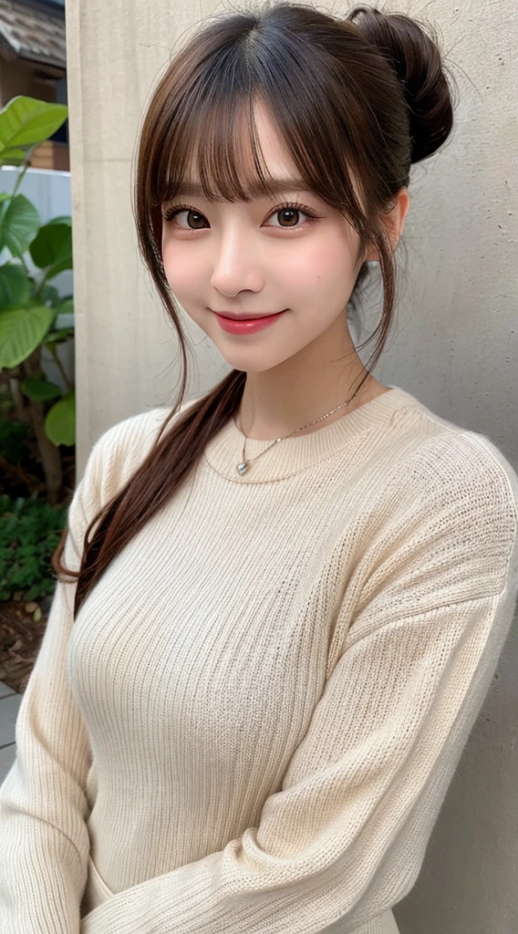 one girl, (a beauty girl, delicate girl:1.3), (16 years old:1.3),
BREAK, Cute long sleeve winter clothes,BREAK with hands on cheeks, very fine eye definition, (symmetrical eyes:1.3),
BREAK, Winter Park,
BREAK, small breasts, brown eyes, parted bangs, brown long hair, girl,Gentle Smile BREAK, (eyes and faces with detailed:1.0),
BREAK, (masterpiece, best quality, ultra detailed, detailed face, 8K)