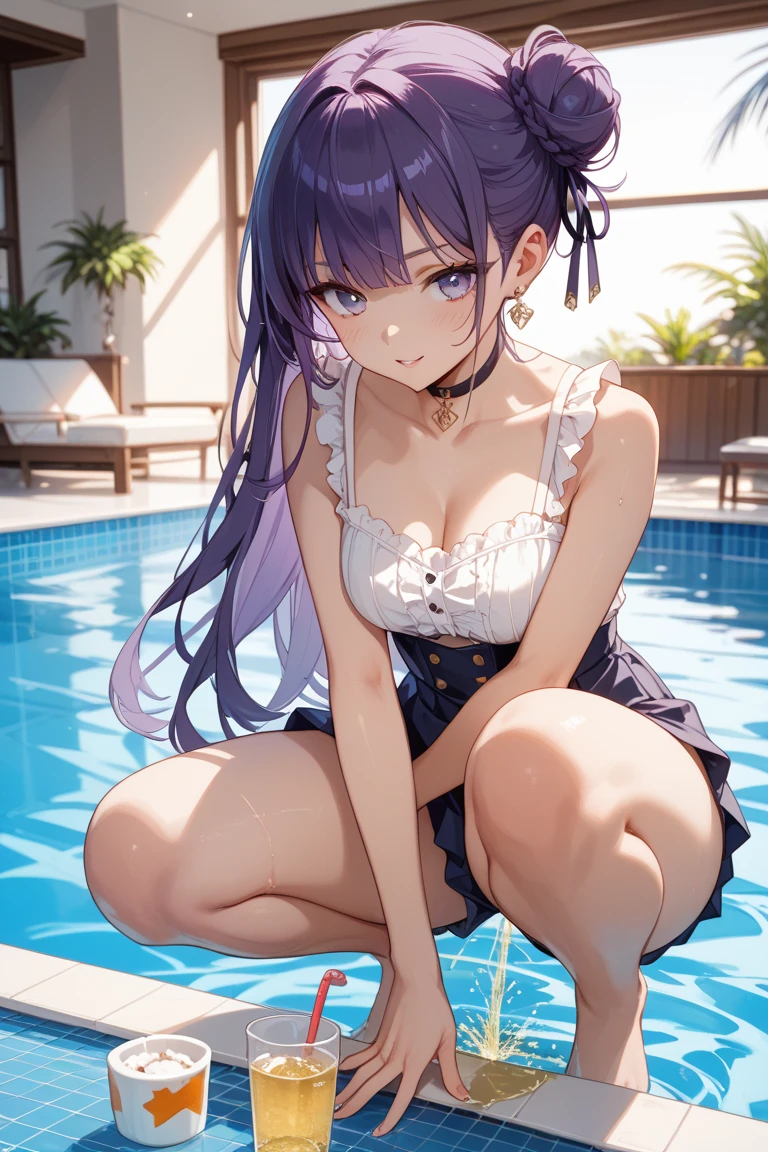 (masterpiece, best quality）a girl，（（spread legs)）），blush，（（Completely pure white bikini）），Sweated a lot，Bikini half-covered，small breasts，Lying on a pure white bed，detail，（Completely soaked，completely wet），Awkward，surprise，Extreme shyness，doubt