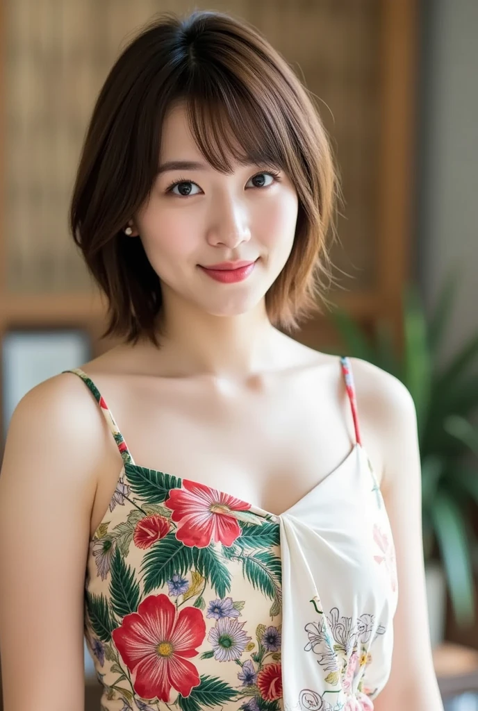 NSFW:1.3:((highest quality、8K resolution、master masterpiece、portrait:1.3)), Photoreal, 35mm film, mature woman:1.5,on the street during the day, wrinkles around the eyes,wrinkles around the mouth、short hair、((Fancy Micro Bikini:1.3)) , (outdoors_city street: 1.3), jumbled background,look at the audience,(Tokyo cityscape:1.3),big breasts:1.3,laughter, whole body