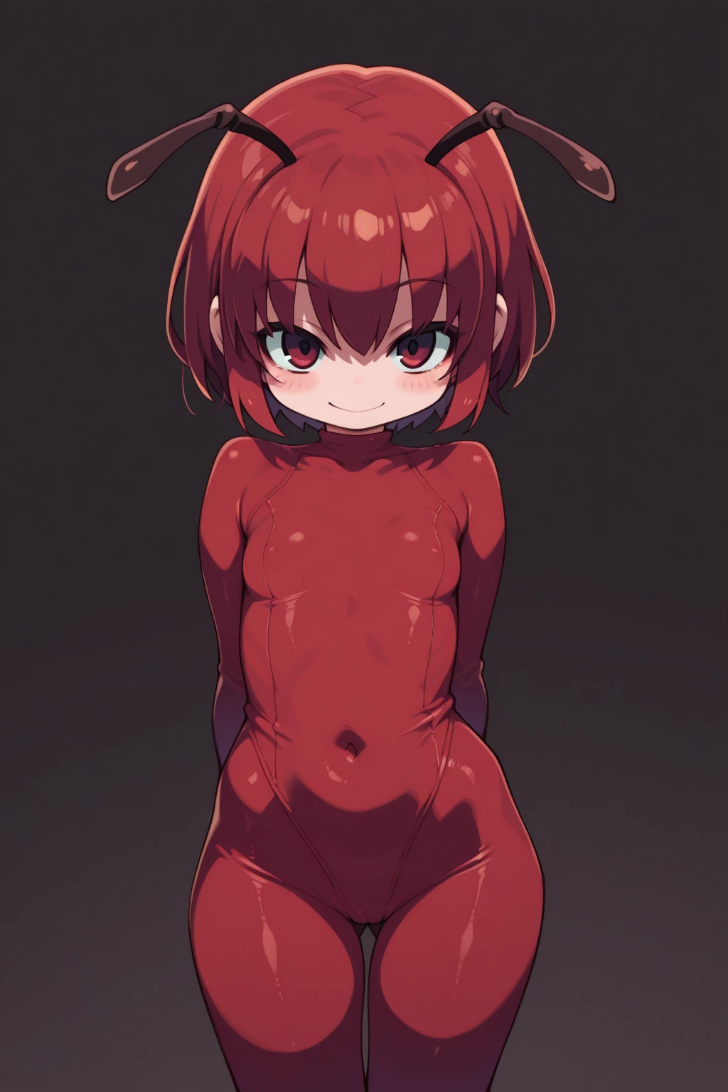 1girl in、mesugaki, lightsmile, Heart-shaped pupil, Wink , aqua eyes, Red hair, Twin-tailed,(fullnude:1.4)、Bare legged、bare-legged、Full body、kneel down on the ground、Spread your legs apart,From directly below、close-up、low angles、full body Esbian