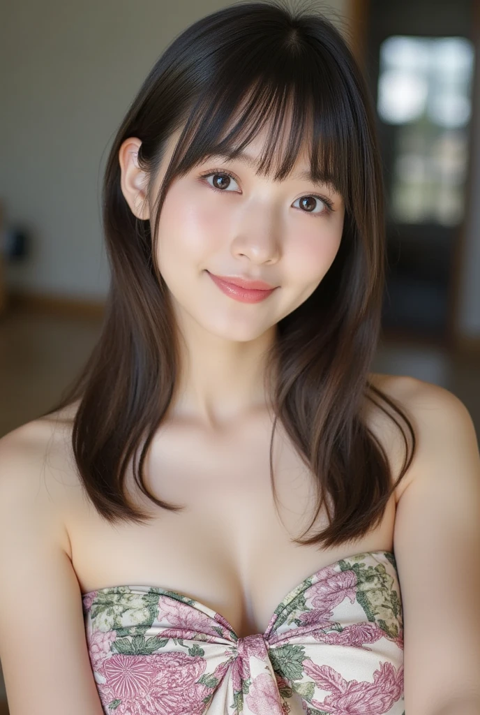highest quality、超A high resolution、(Photorealistic:1.4)、1 girl、White camisole、(Faded grey hair:1)、(Big Breasts:1.2)、View your viewers、Close-up、Esbian all over、Bad Eyeassage the breasts、Pinch your chest