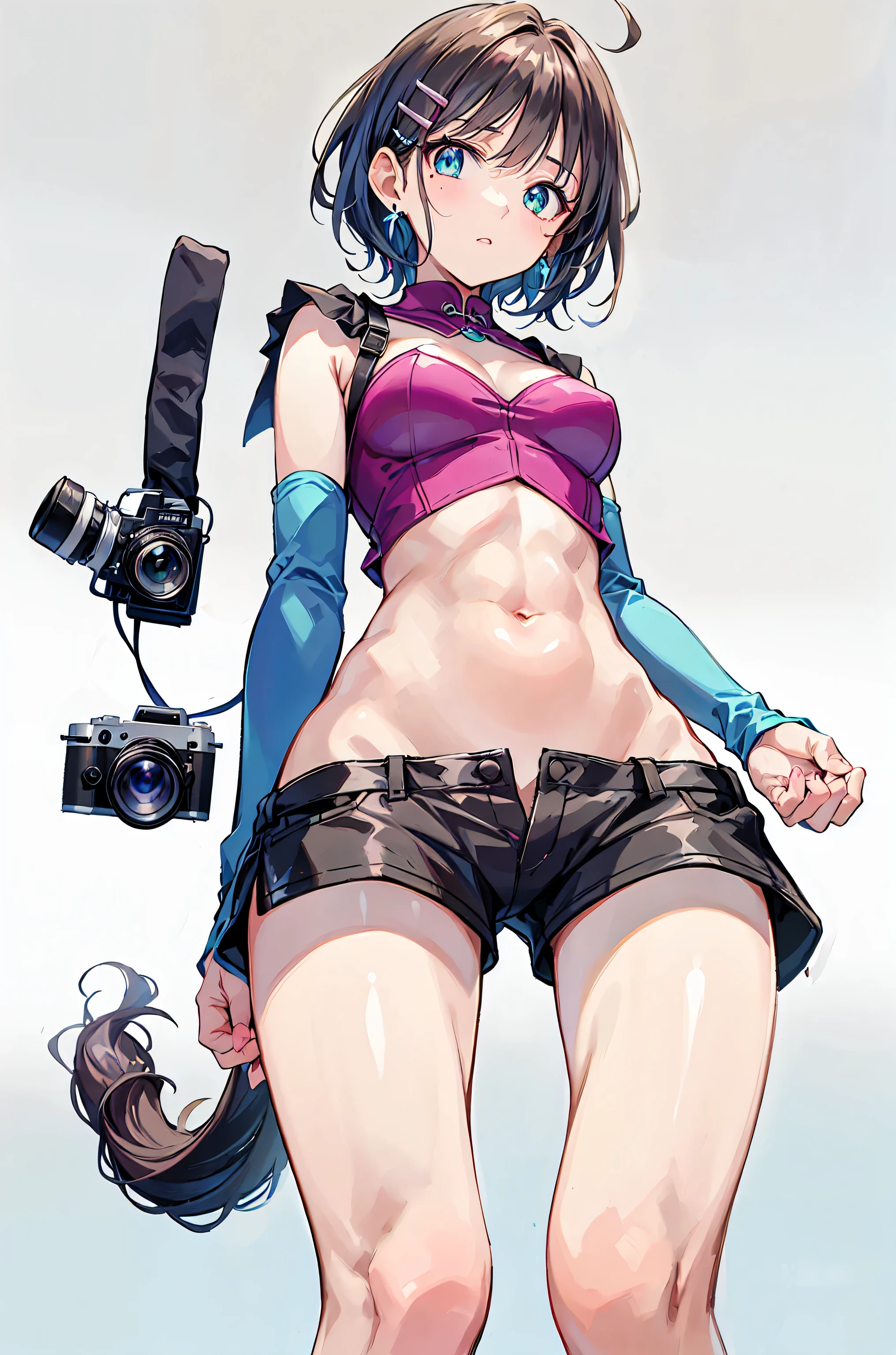 8K picture quality、masuter piece、The ultra -The high-definition、Sexy and beautiful nice cute face、Beautiful blue eyes that shine、The cutest 15-year-old beautiful girl in the world、15yo student、bright expression、NSFW、
