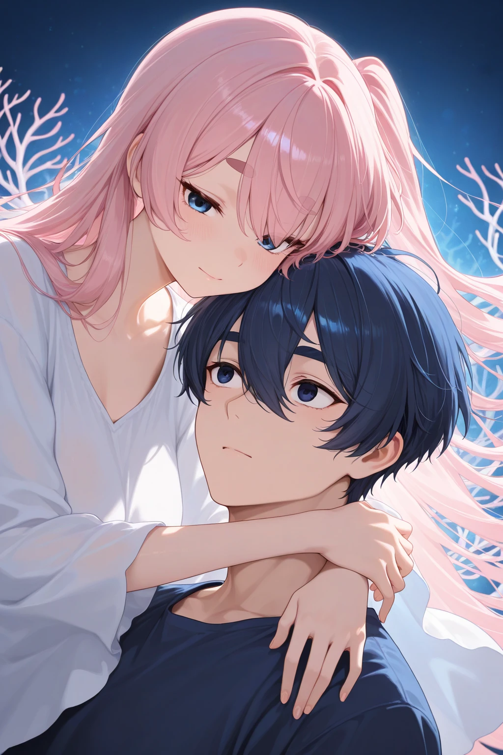 EbonyGoldAIのmasterpiece, 最high quality, high quality, High resolution, (((Beautifully detailed skies))),, growing upな(growing up, wonderful), vision(View), wonderful光景, High resolution, ((Best Shadow)), Night Sky, moonlight, ((Very detailedな)), (Best illustrations), ((Very delicate and beautiful)), Dynamic Angle,high qualityの画像品質, quiet, far_Away{{masterpiece}}, 最high quality, Very detailedな CG ユニティ 8k 壁紙, Cinema Lighting, Lens flare, Beautiful details in the eyes, black, Glancing sideways, Multicolored Hair, colorful light, particle, Heterochromia iridis, (colorful:1.5), (colorful hair:1.5),{{masterpiece}}, 最high quality, Very detailedな CG ユニティ 8k 壁紙, Cinema Lighting, Lens flare, Beautiful details in the eyes, black, Glancing sideways, Multicolored Hair, colorful light, particle, Heterochromia iridis, (colorful:1.5), (colorful hair:1.5),masterpiece, 最high quality, Official Art, 8k wallpaper, Very detailed, Very delicate and beautiful, wonderful, In detail, masterpiece, Very detailedな, High resolution,Best illustrations, Best Shadow,Complex,Sharp focus, high quality, A young father holds his little twins, a boy and a girl, tightly and warmly in his arms、Depict a scene filled with love and security.。My father is on his way home from work..、Children are innocent and carefree。background, A clear blue sky spreads out.、Italy in Summer、View of a stylish modern mansion in Venice。Bright sunlight illuminates the house and sparkling sea.。 In fact, this３０The father of this generation is the former Constantine.１thisが世界だ.、Male and female twins、Formerly known as Crispus and Fausta。The whole scene、atonement、forgiveness、healing、refined、And the theme of repairing relationships was emphasized..、It expresses the moment when family love and bonds deepen..