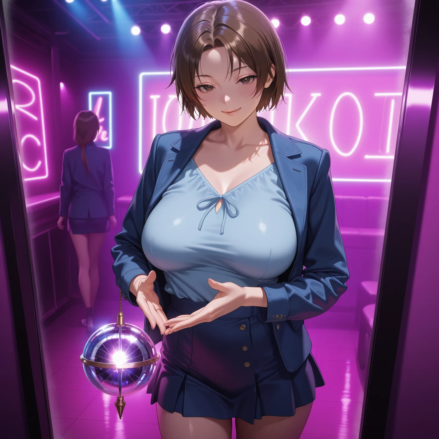 masterpiece:1.5, highest quality:1.5, beautiful, One girl, Side Lock, Cinema Lighting, Sharp focus,Large Breasts , Mature Woman, ,16k, Glowing Eyes, Detailed 4K Eyes, playground,lure, Wear glasses, Sexy lips, Lips parted,Detailed lips, Red lips, Detailed Background,((Big purple eyes)), Detailed face,Shiny skin, Aunt Junev3,Aunt June,Hair Bun, bangs, Messy Hair, dress,red dress, sleeveless dress, clavicle,Nightgown